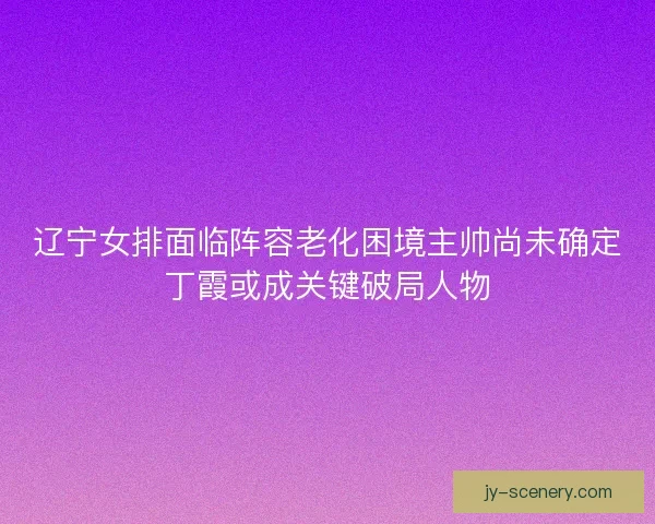 辽宁女排面临阵容老化困境主帅尚未确定丁霞或成关键破局人物